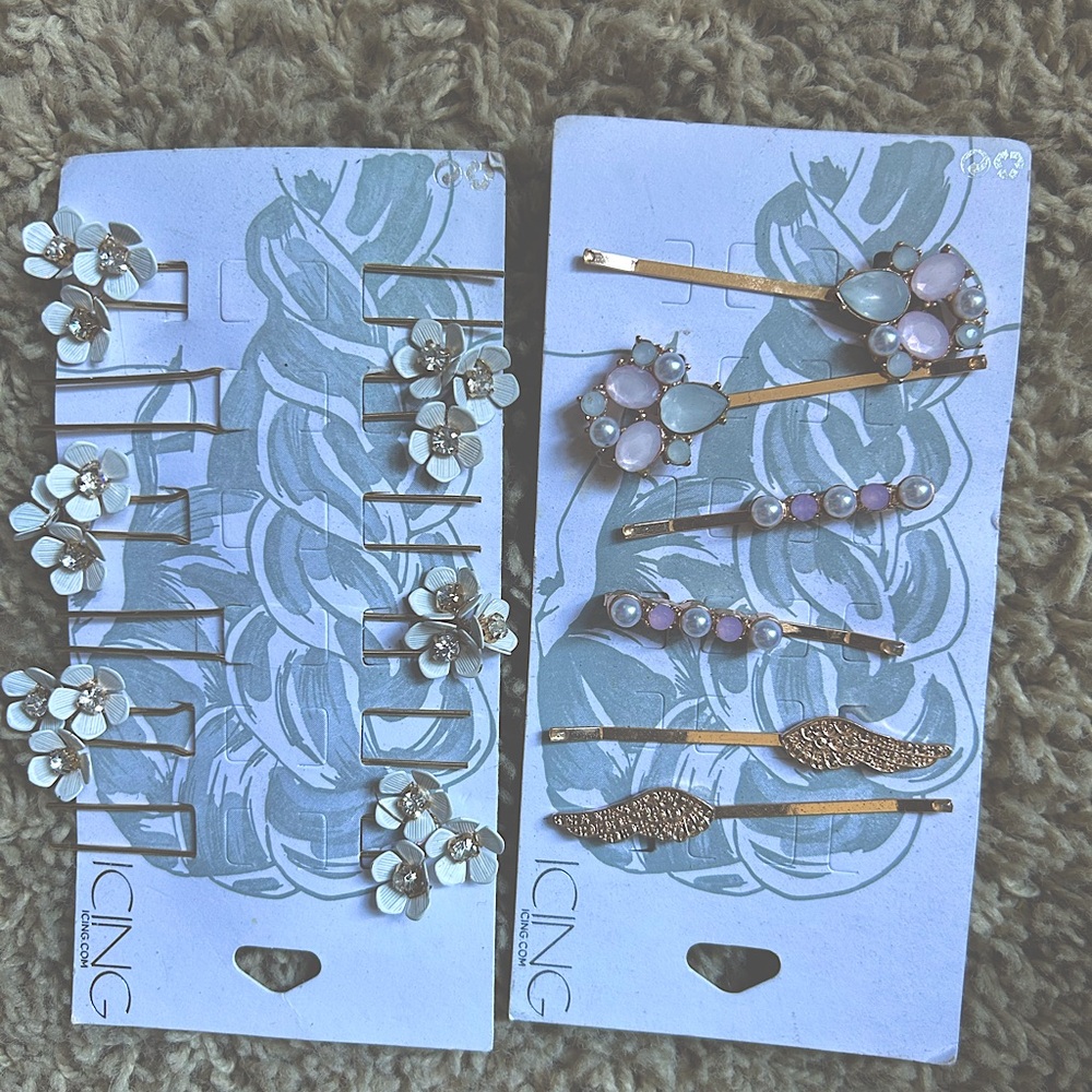 New Icing hair pins decorative bobby-pins wedding accessories u shaped clips nwt